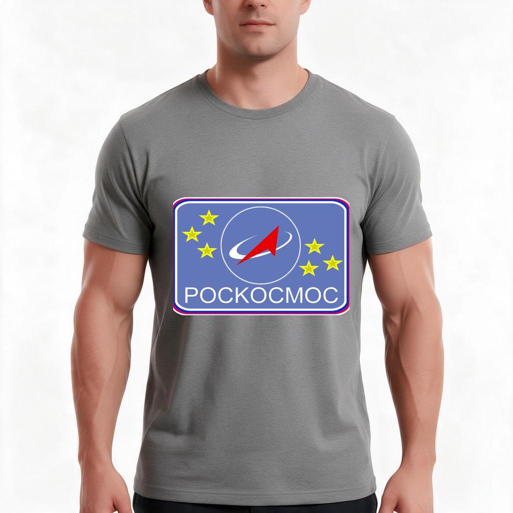 Roscosmos Flight Suit Patch Tshirt Summer Casual Cotton Tee Oversized Streetwear Tops Vintage Graphic Print 100 Cotton