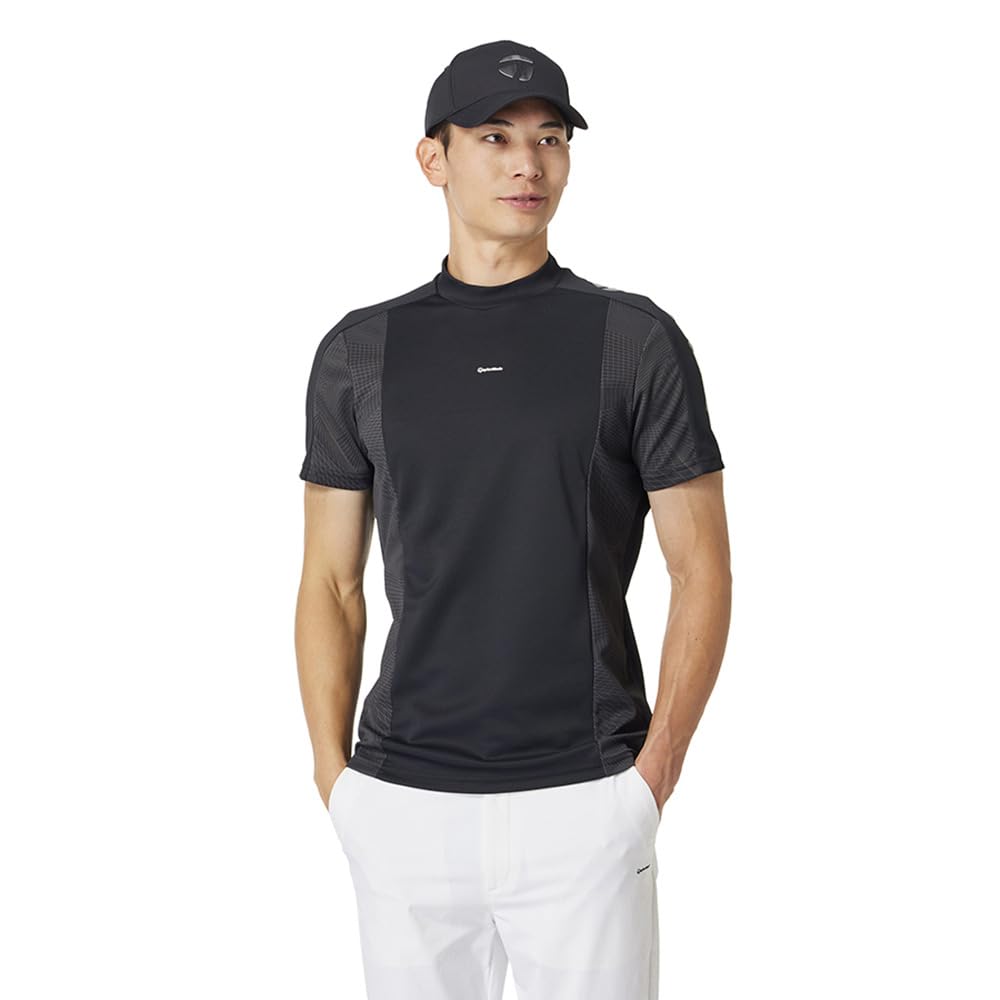 TaylorMade Side Block S/S Mock Black Men's Size M (SS25 UN619)