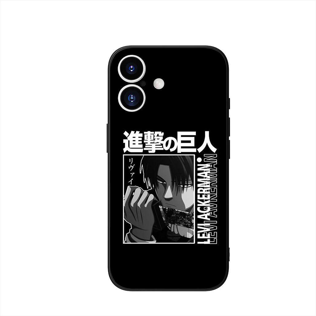

for Motorola Moto G04 G13 G14 g45 G23 G20 G32 G34 G35 G82 G84 G53 G60 G72 E14 E15 Case Attack Jaeger on titan Eren Anime Levi Motorola Moto G84