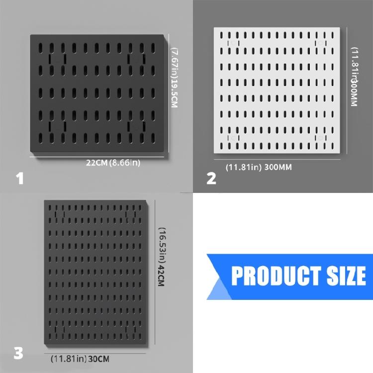 Lightweight High Capacity Pegboard Storage Accessories For Kitchen Bathroom Game Room Organization Tool Free Wall Panels