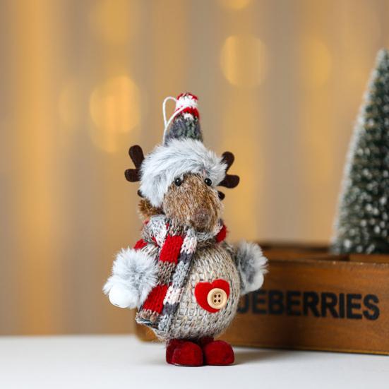 Vánoční přívěsek Santa Xmas Hanging Claus Sněhulák ve tvaru losa Ozdoba stromu pro slavnostní domácí dekorace