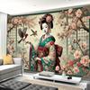 1 Japanese geisha background banner suitable for birthdays festivals parties multiple sizes to choose from