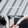 3Pcs 38Cm Carbon Fiber Car Steering Wheel Cover Non-Slip Protective Cover Segmented Car Styling Accessories For 99% Car