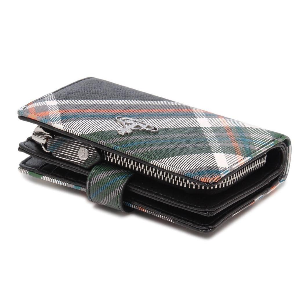 Vivienne Westwood Women's Derby Bifold Wallet in Green and Multicolor (Product Code: 51080028 S0012 O102)