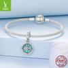 Vintage S925 Sterling Silver Compass Pendant Accessories Cross-Border Popular Starburst Diy Bracelet Beaded