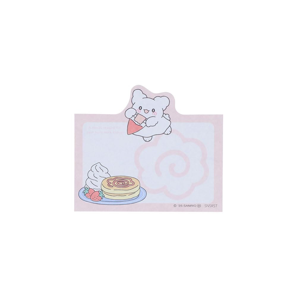 Stationery Hanamaru Obake Sanrio Characters Sticky Blocks with Your Favorite S2849658 Sun-Star Notes, Die-Cut Patterns, Pink,