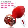 Rose Anal Vibrator For Women Dildo Butt Plug G spot Stimulator Wearable Vibrator For Men Prostate Massager Anal Beads Adult Toys