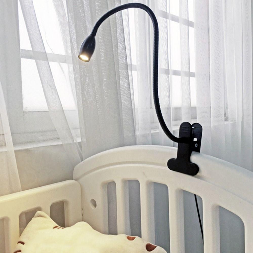 Adjustable Clip-on Table Lamp Metal Clamp Spotlight Reading Light Versatile Book Light  Headboards