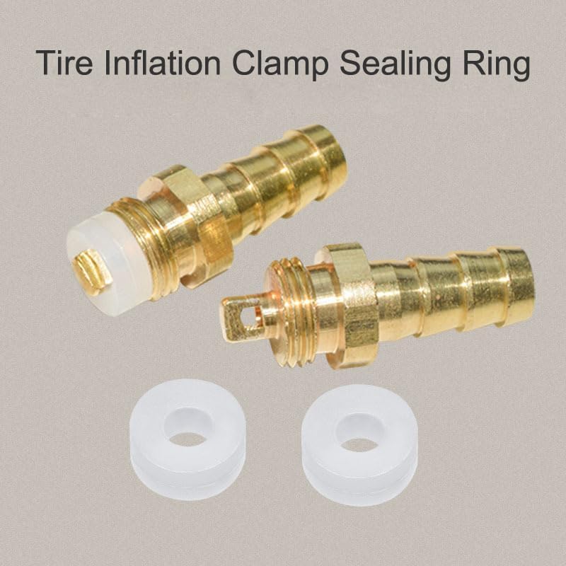 25 Pack Tire Air Chuck Sealing Gasket Replacement Rubber O Ring Pad Seals Washer for Tire Air Chucks with Clip Tire Inflator Nozzle Adapter Electric
