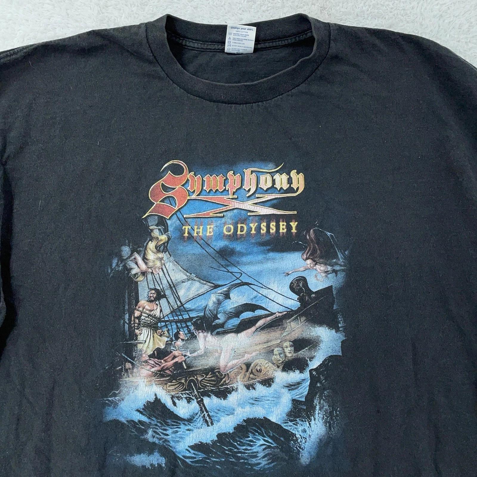 

Vintage 2003 Symphony X Concert L/S T-Shirt 2XL The Odyssey World Tour Rock XL