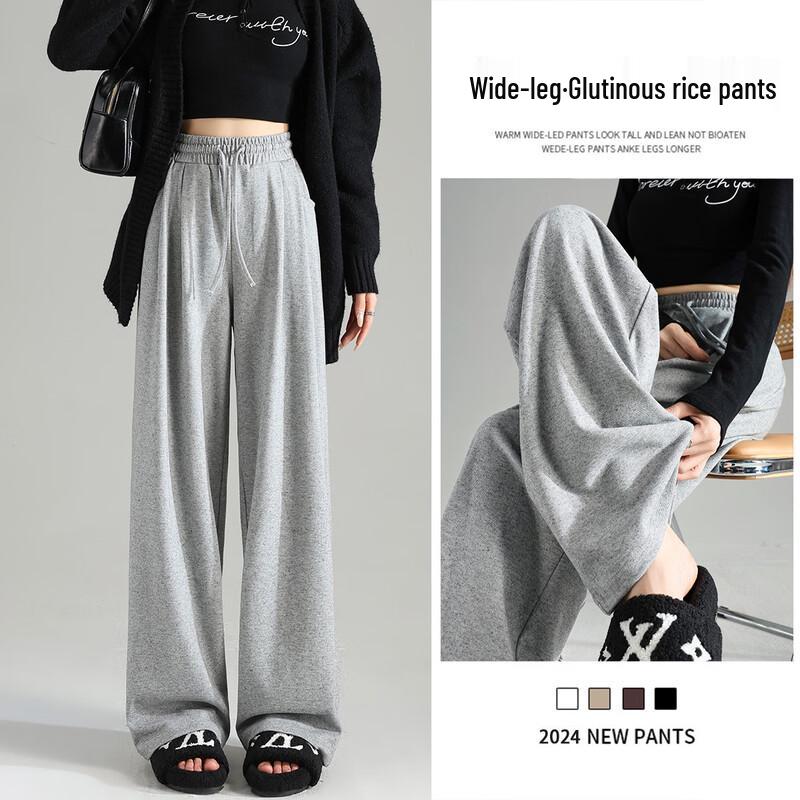 

TonLion Women s Draped Wide-Leg Pants M