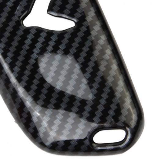 Carbon Fiber Style  Key Fob Case Cover Trim for Chevrolet Corvette C8 -2025