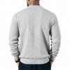 Herren Zopfmuster V-Ausschnitt Cardigan Pullover, Knopfleiste vorne, Zwei aufgesetzte Taschen, Gerippte Bündchen & Saum, Weicher Strick Lässiges Layering Top