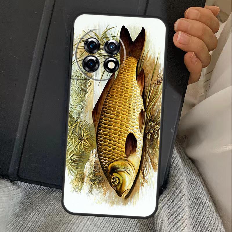 

CARP FISHING FISH Case For OnePlus Nord 5 CE 2 3 4 Lite N20 N30 OnePlus 15 13 12 11 10T 10R 12R 13R 13T Cover OnePlus 12