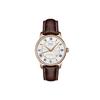 Belem Celli Automatische Mechanische Uhr 50M Wasserdicht Silbernes Zifferblatt Lederarmband Herrenuhren M8600.2.21.8