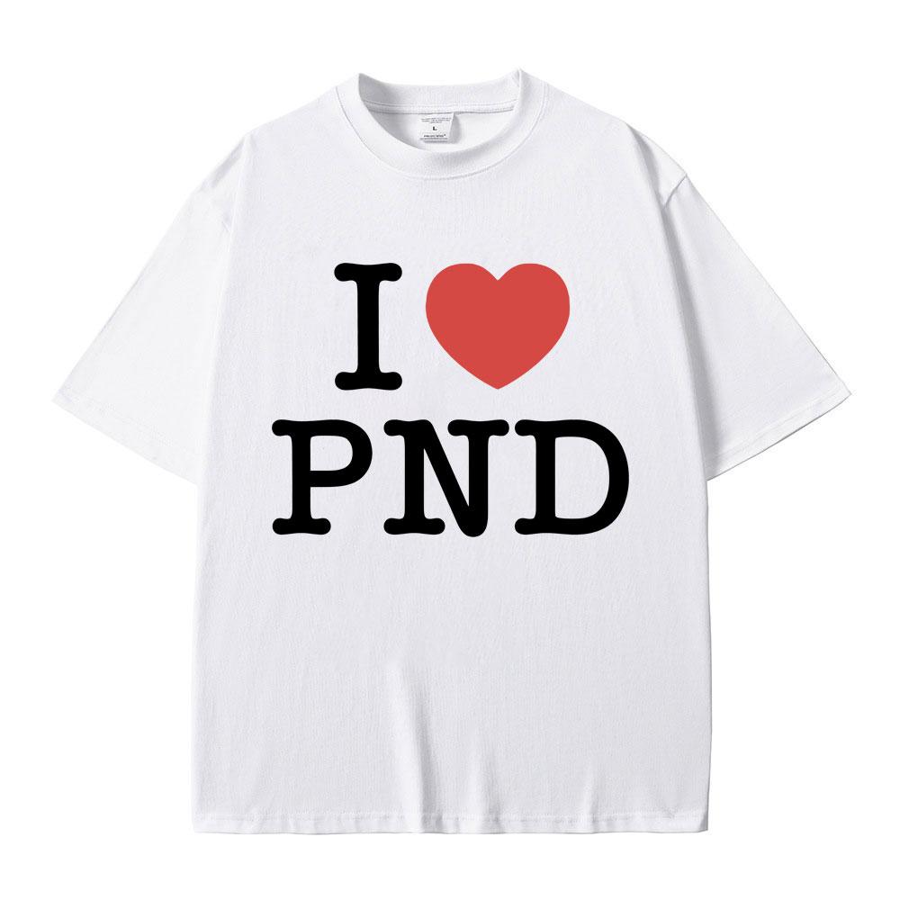 I Love Partynextdoor T Shirt Hip Hop Vintage Short Sleeve T-shirts Women Casual Pure Tshirt Fans Gift