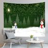 Snowflake Snowfall Tapestry Happy Christmas Tapestry Snowman Tapestry Wall Hanging Tapestries Art Decor Living Room Bedroom Dorm