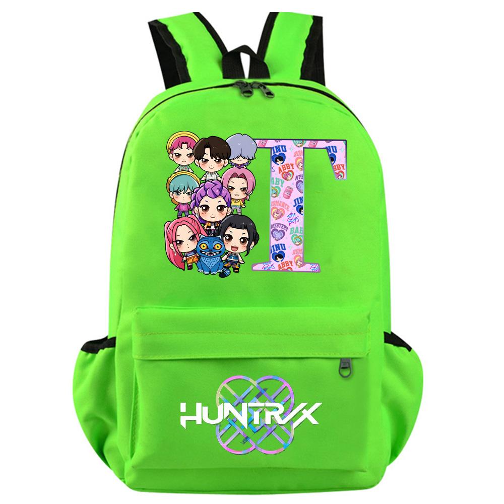 Anime 26 English Letter Kpop Demon Hunters Printed Backpack for Teenager Student Girl Boy Bookbag Schoolbag Women Large Capacity Travel Bag Kid Gift