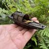 Floating Chinese Antique-Style Fishing Boat Model: Outdoor and Indoor Aquatic Landscape Decor