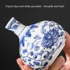 Antique Chinese Blue And White Porcelain Miniature Vases Flower Holder For Hydroponic Plant Shelf Display Container