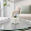 Artificial Potted Plant Handmade Colored Glaze Lavender Potted Plant