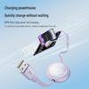 PISEN 3-in-1 Retractable Fast Charging Cable for Apple, Huawei, and Type-C Devices.