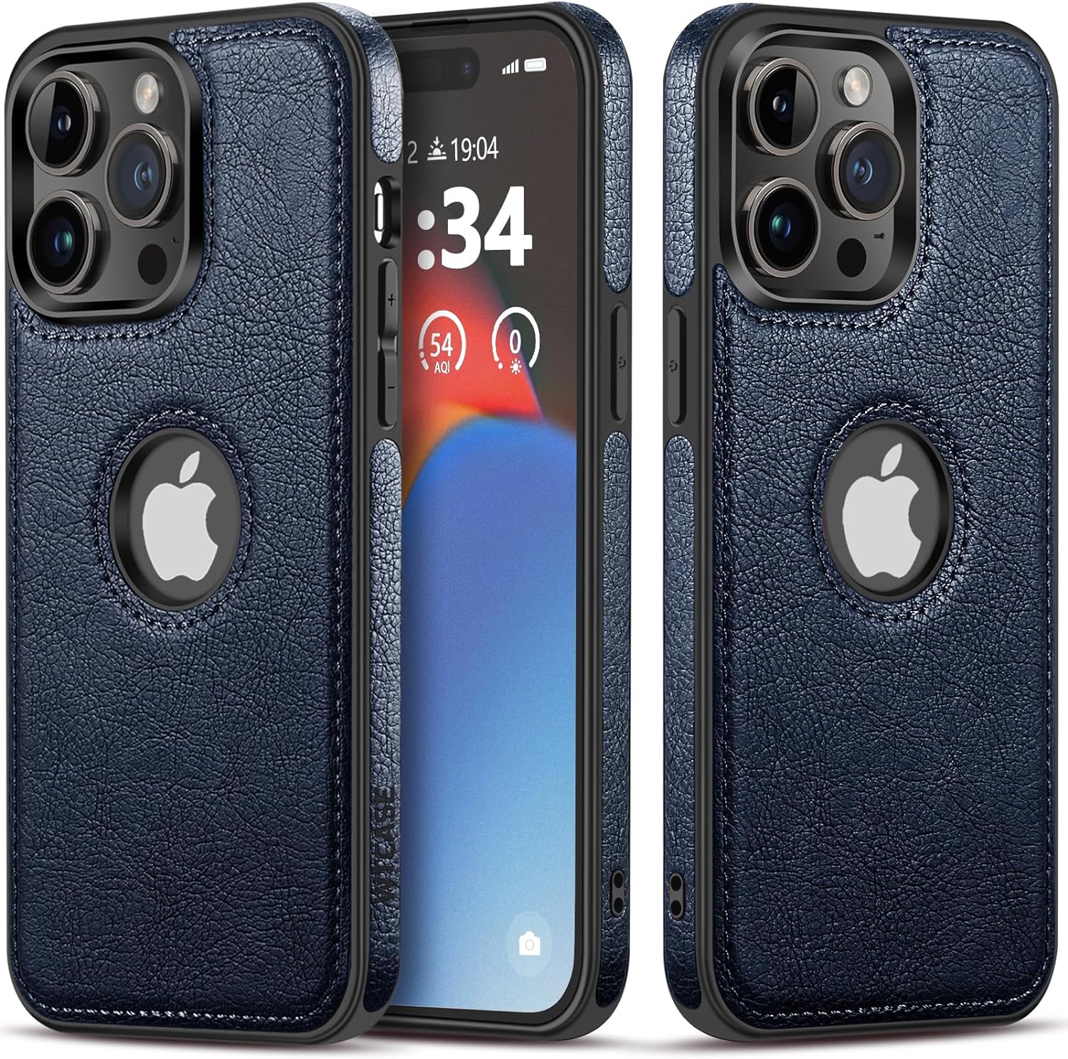 

Розкішний діловий м’який шкіряний чохол для телефону для IPhone 15 14 13 12 11 Pro Max Mini X XS XR 7 8 Plus протиударний захисний чохол iPhone 15 Pr синій