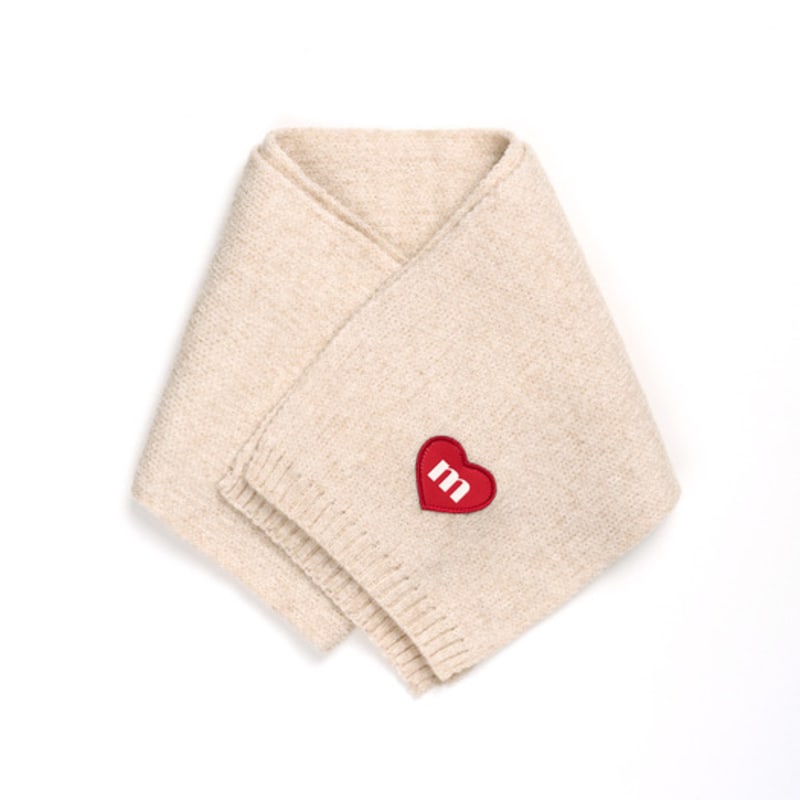 

macni LOVE M KNIT MUFFLER IVORY ONE