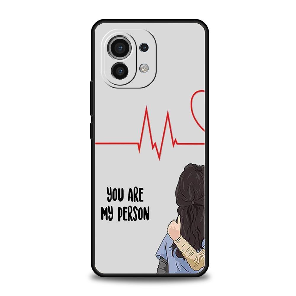 Phone Case For Xiaomi Mi 15 14 14T 13T 12T Pro 12 13 11 Lite 5G 11T X6 X5 Pro Soft TPU Cover Greys Anatomy You Are My Person