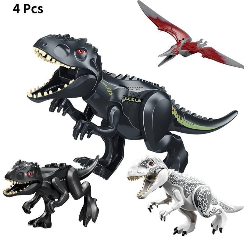 

Захопливий набір будівельних блоків «Юрські динозаври», що включає птерозаврів, тиранозавра та трицератопса, для творчого навчання та веселих занять