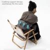 Portable Inflatable Lumbar Pillow Press Self-Inflation with Storage Bag Lumbar Support Cushion Comfortable Breathable