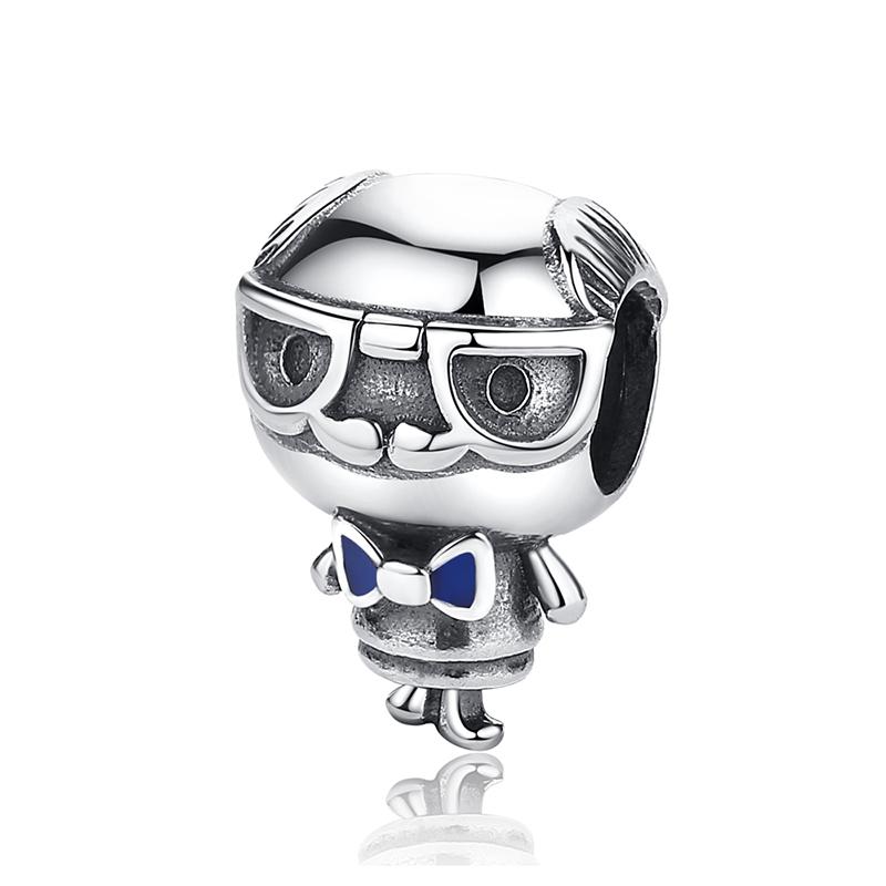 Original Copper Charms Beads Cartoon Figure Pave Cz Fit Pan Bracelets Bangles Necklaces For Women Diy Jewelry