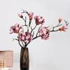 Multicolor Artificial Magnolia Flower Accessories PU Yulan Artificial Flower Chinese Style Small Buds Simulation Flower Stem