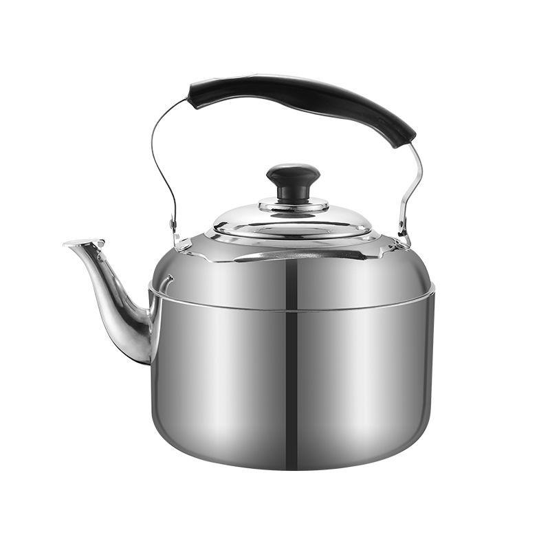 Stainless Steel Kettle Thick Kettle Large Capacity Induction Kettle Gas Kettle Gas Kettle 4L Kettle Camping Kitchen | Water Kettles