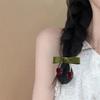 Stylish Cherry Hair Bands and Hair Clip For Children High Elasticity And Softness Hairpieces For Everyday Use