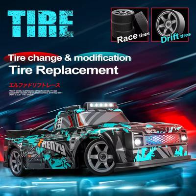 Electric 1:16 Remote Control Four-wheel Drive Drift Racing Car LED Light Competition High Speed Car Rechargeable Children's Toy Boy Gift