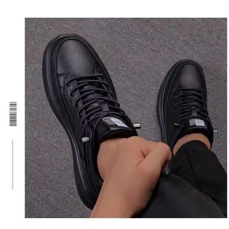 Zhongbang Lightweight Men's Shoes New Autumn and Winter Leather Surface Non-slip Waterproof Casual Shoes Trendy Soft Sole Wear-resistant Shoes Men