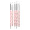5Pcs/Set 2 Ways Nail Art Pen Point Flower Dotting Tool Durable Marbleizing Painting Pens