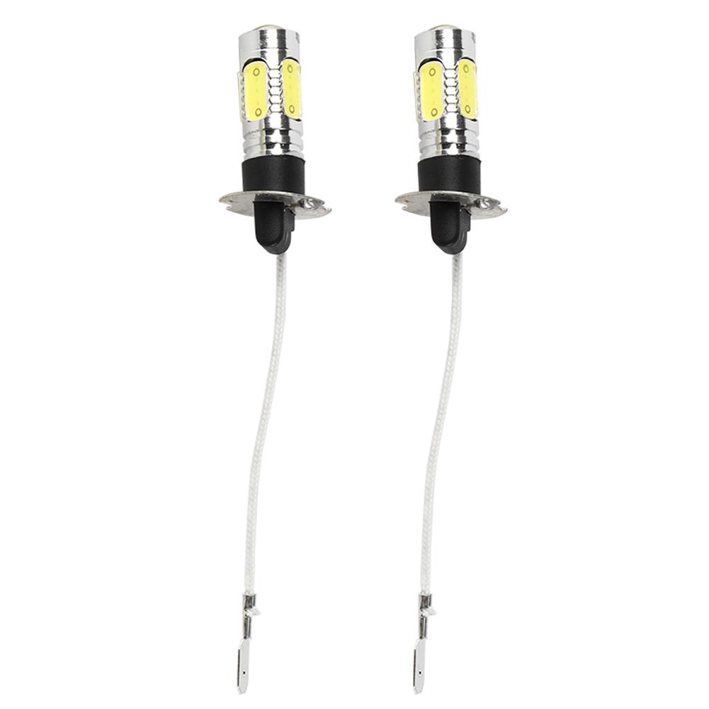

2x H3 Сверхъяркий COB LED Белый Дневной Противотуманный Задний Поворотник Дневной Ходовой Свет Автомобильный Фонарь Лампочка