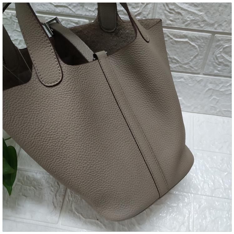 

2024 Женская сумка-тоут из натуральной кожи - Большая вместительная сумка из коровьей кожи 22cm