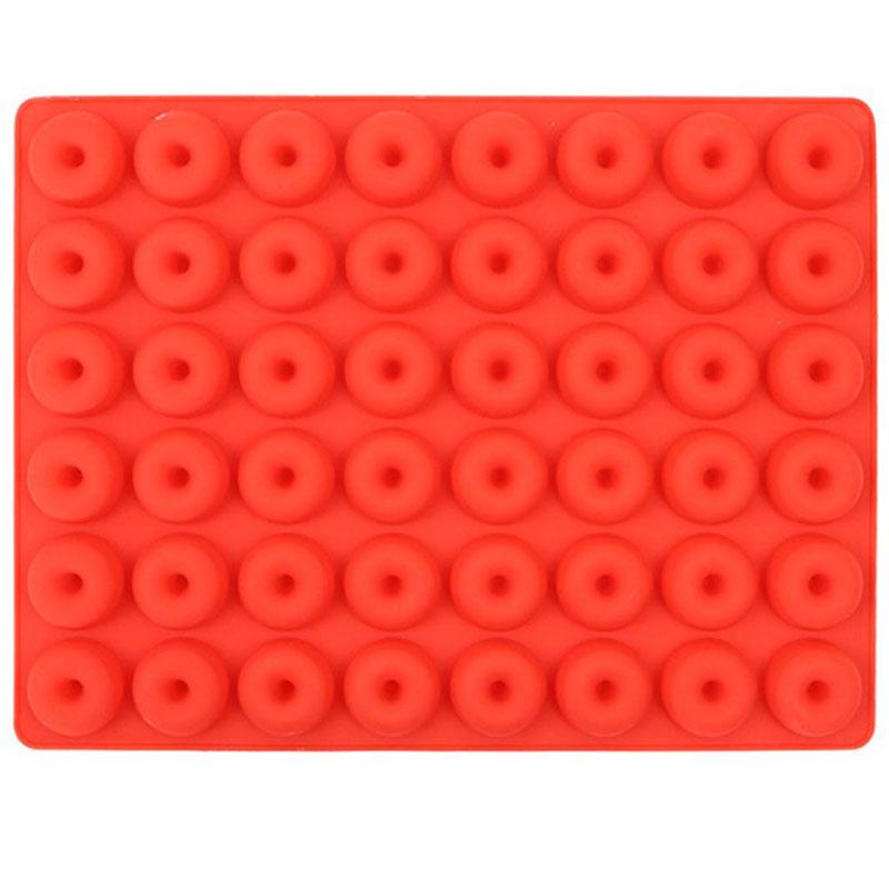Mucegai din silicon cu 48 de cavități, pentru gogoși elegante, ciocolată, formă de copt