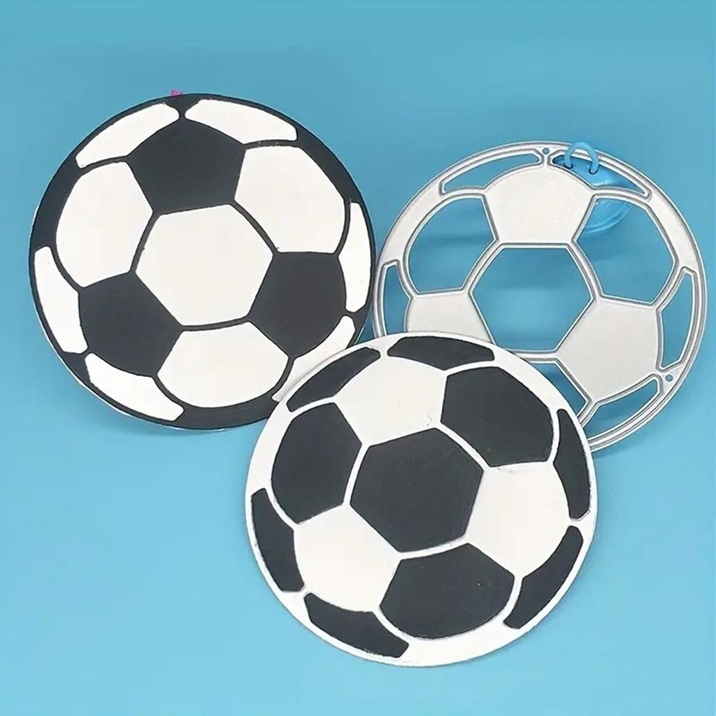 Soccer Shape Cutting Dies Carbon Steel Die Cut Scrapbooking Embossing Stencils for Scrapbooking Card Making Packaging