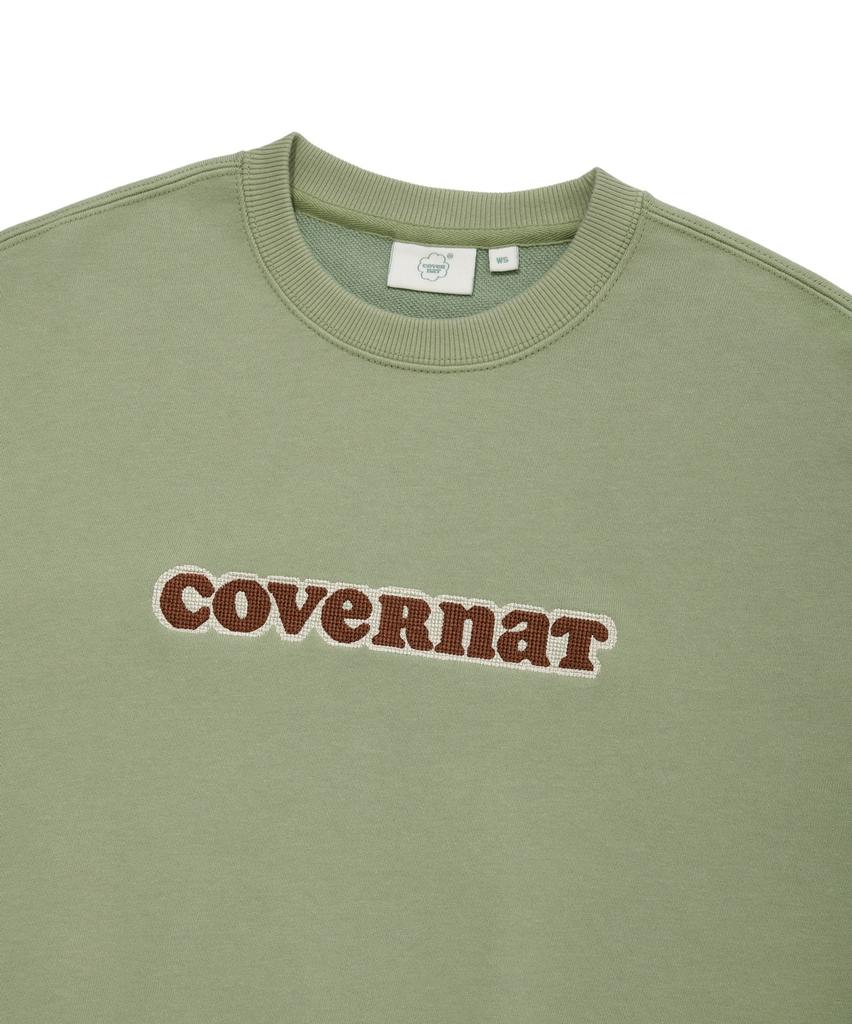 COVERNAT WOMAN Cooper Logo Sweatshirt Sage Green