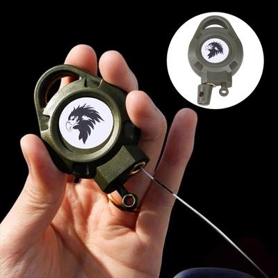 Keychain with Wear-Resistant Cable High-Strength Spring Retractable Hand Strap Key Organizer Retractable Key Chain