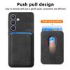 For Samsung Galaxy S24 Case Compatible with MagSafe Leather Back Cover with Detachable Card Holder