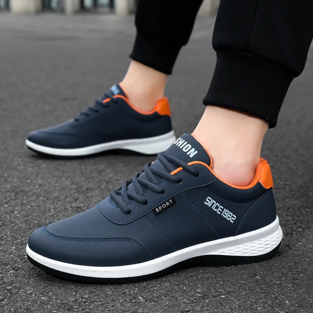 Sneakers Men's flat casual shoes Running shoes leather lightweight comfortable breathable high quality non-slip Plus size 48