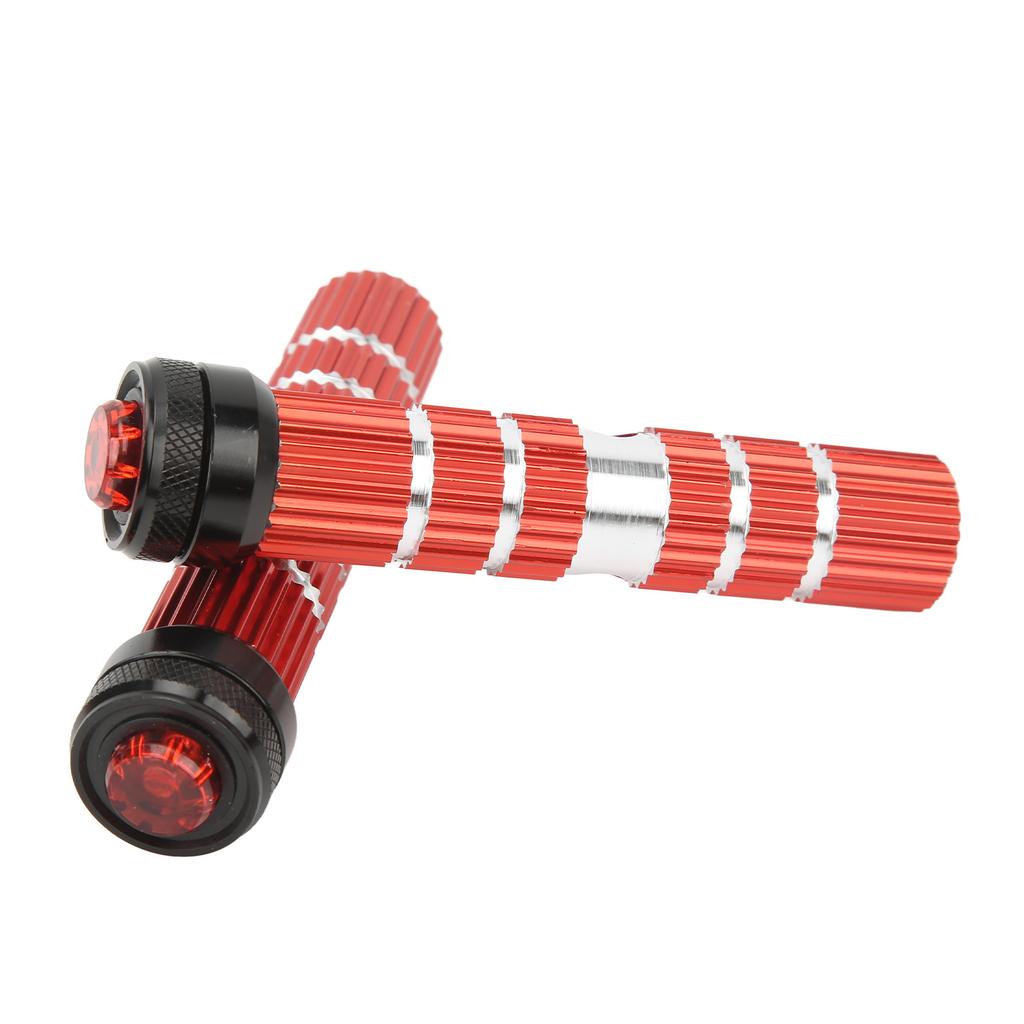2 Pezzi Pedali Bici Axle Posteriore Picchetti Lega di Alluminio Resistenza allo Scivolamento Pedale Posteriore Bici Axle con Luce per Mountain Bike