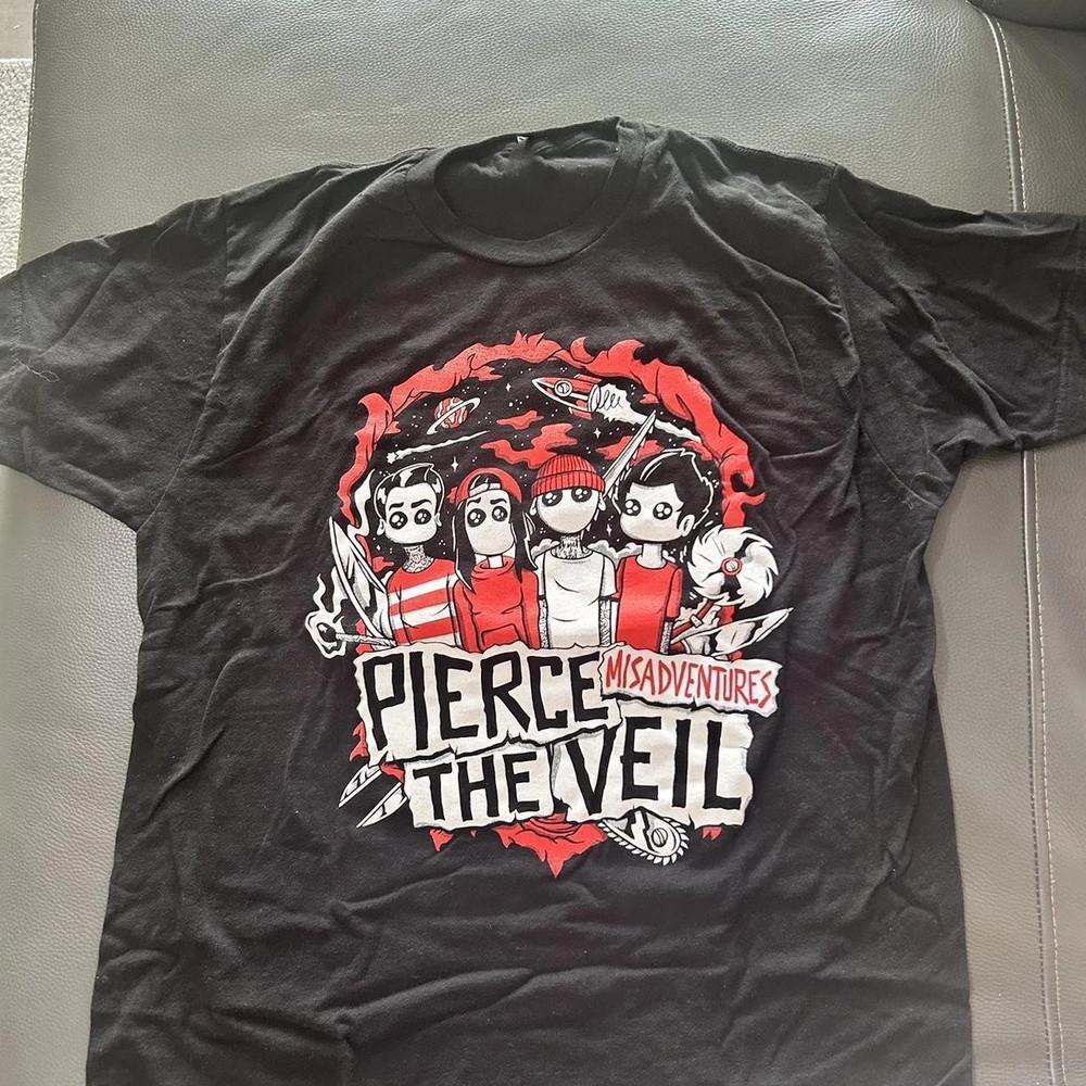 Pierce The Veil Collection Basic Black Short Sleeve Unisex T-Shirt XXXL
