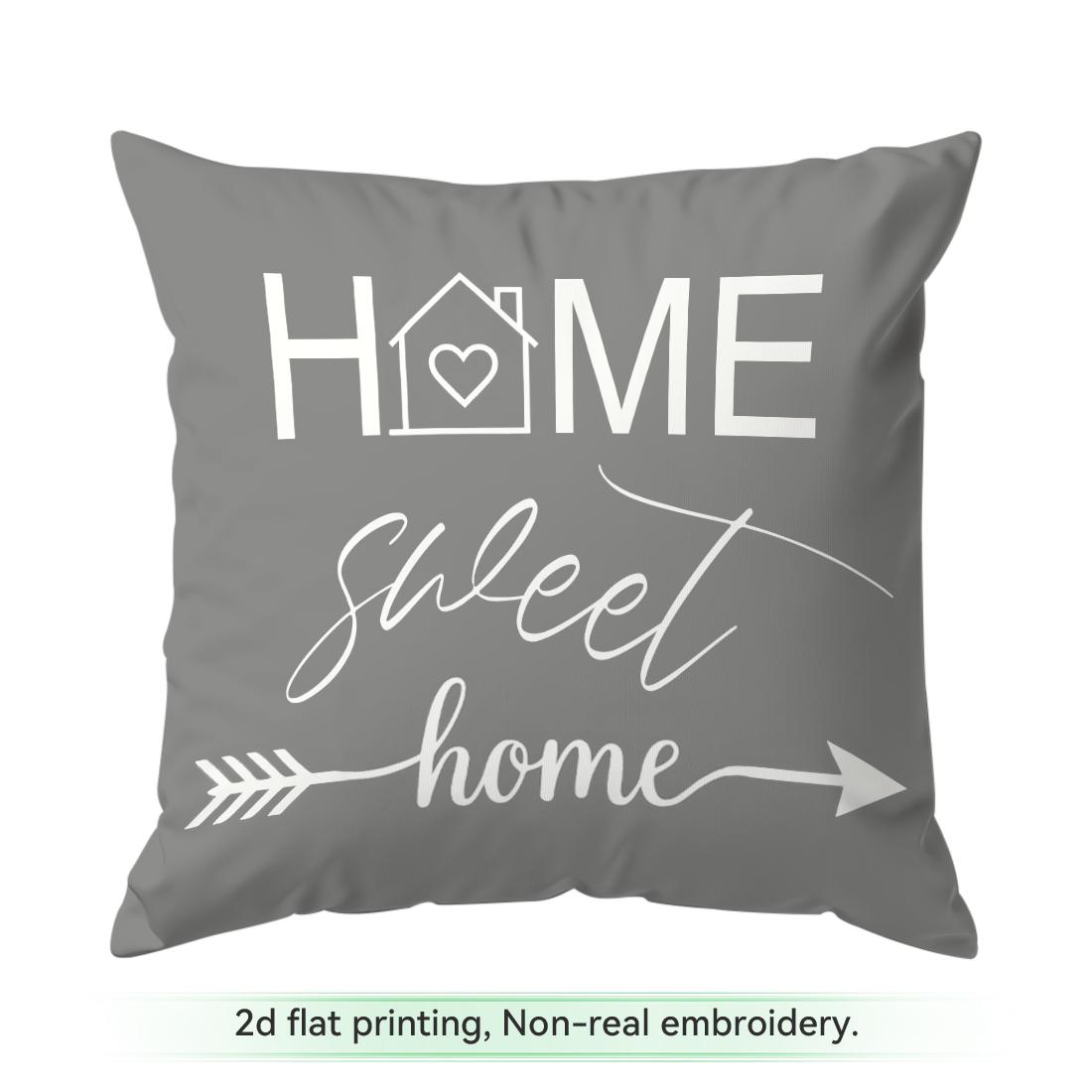 Coussins Abstraits Gris Blanc Modernes Simples Housse de Coussin Polyester Housse de Coussin Oreiller Jeté Housse d'Oreiller Décor Maison Voiture Canapé 45x45cm gray