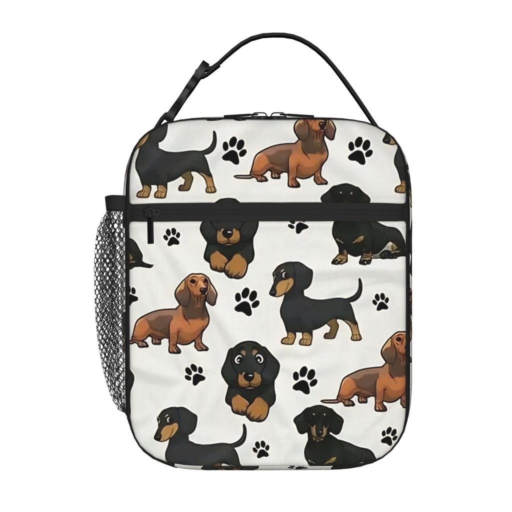 1 Stuk Ritssluiting Hond cartoons schattig Opbergtasje Zakje Dashonden School Lunch Voedseldoos Herbruikbaar Voor Lunch Voedseltas